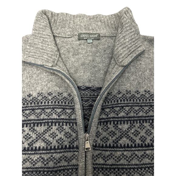 Lorenzo Magni | Men’s Cardigan Wool Sweater | Size Medium - Picture 2 of 2